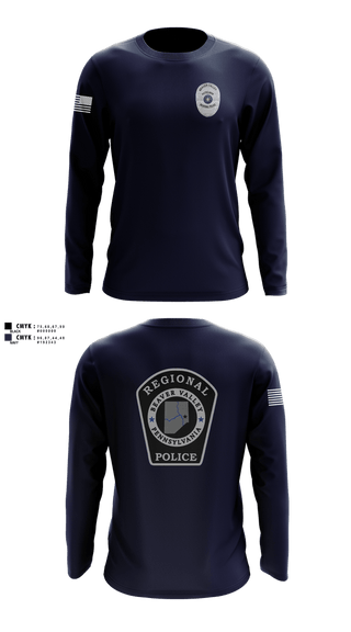 Long Sleeve Performance Shirt, Beaver Valley Regional Police Department, Police, Teamtime, Team time, sublimation, custom sports apparel, team uniforms, spirit wear, spiritwear, sports uniforms, custom shirts, team store, custom team store, fundraiser sports, apparel fundraiser