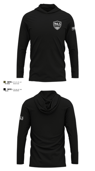 Long Sleeve Hooded Sun Shirt, Next Level Security LLC, , Teamtime, Team time, sublimation, custom sports apparel, team uniforms, spirit wear, spiritwear, sports uniforms, custom shirts, team store, custom team store, fundraiser sports, apparel fundraiser