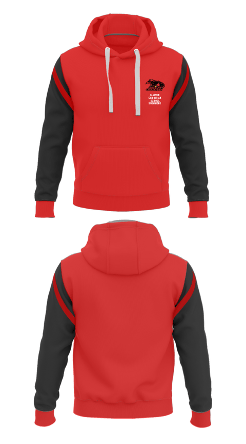 Hoodie, Gaston Christian School Swimming, Swimming, Teamtime, Team time, sublimation, custom sports apparel, team uniforms, spirit wear, spiritwear, sports uniforms, custom shirts, team store, custom team store, fundraiser sports, apparel fundraiser
