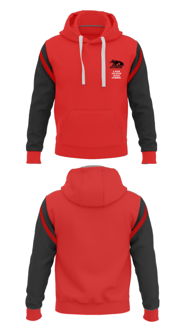 Hoodie, Gaston Christian School Swimming, Swimming, Teamtime, Team time, sublimation, custom sports apparel, team uniforms, spirit wear, spiritwear, sports uniforms, custom shirts, team store, custom team store, fundraiser sports, apparel fundraiser