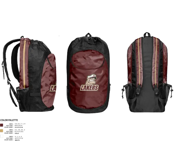 Gear Bag, Pymatuning Valley Lakers, Spirit Store, Teamtime, Team time, sublimation, custom sports apparel, team uniforms, spirit wear, spiritwear, sports uniforms, custom shirts, team store, custom team store, fundraiser sports, apparel fundraiser
