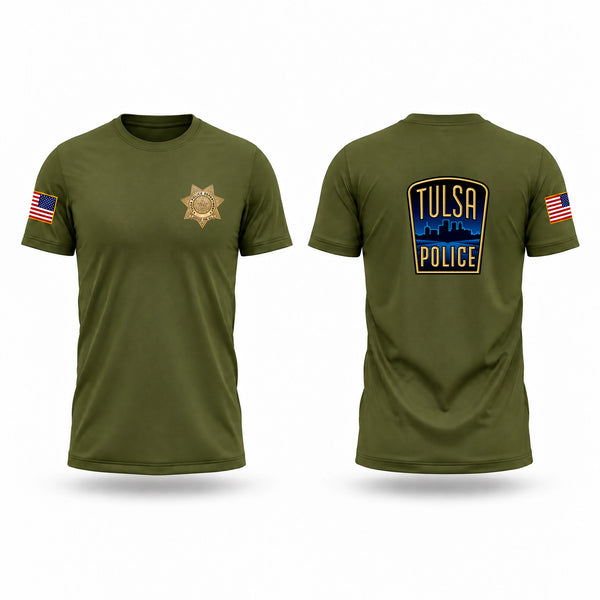 Short Sleeve Performance Shirt, Tulsa Police Department, Police, Teamtime, Team time, sublimation, custom sports apparel, team uniforms, spirit wear, spiritwear, sports uniforms, custom shirts, team store, custom team store, fundraiser sports, apparel fundraiser