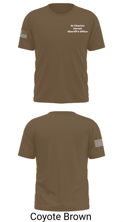 St Charles Parish Sheriff’s Office 17353533 Old School Cotton Feel Shirt - 10