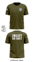 Joliet Police K-9 Unit 79217416 Short Sleeve Performance Shirt - 7