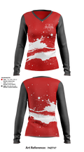 Vandals Women's Long Sleeve V-neck Shirt - 1