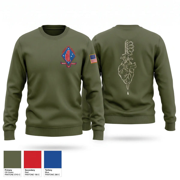 Crew Neck Sweatshirt, V11, Marines, Teamtime, Team time, sublimation, custom sports apparel, team uniforms, spirit wear, spiritwear, sports uniforms, custom shirts, team store, custom team store, fundraiser sports, apparel fundraiser