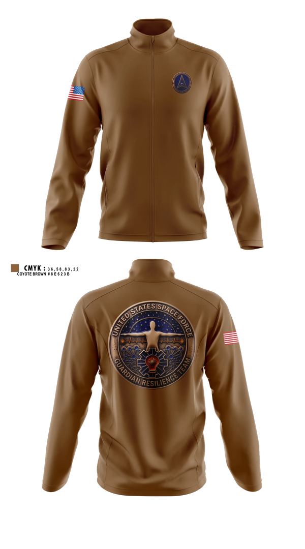Fleece Jacket, Guardian Resilience Team, Space Force, Teamtime, Team time, sublimation, custom sports apparel, team uniforms, spirit wear, spiritwear, sports uniforms, custom shirts, team store, custom team store, fundraiser sports, apparel fundraiser