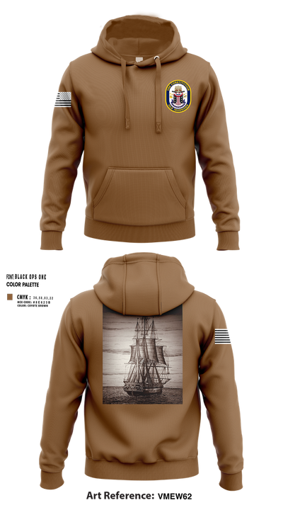 USS CONSTITUTION 83286371 Hoodie - 3