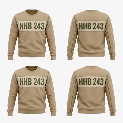 Crew Neck Sweatshirt, HHB 2-43, Army, Teamtime, Team time, sublimation, custom sports apparel, team uniforms, spirit wear, spiritwear, sports uniforms, custom shirts, team store, custom team store, fundraiser sports, apparel fundraiser