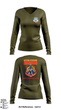 3d Combat Communications Group 13836141 Women's Long Sleeve V-neck Shirt - 1