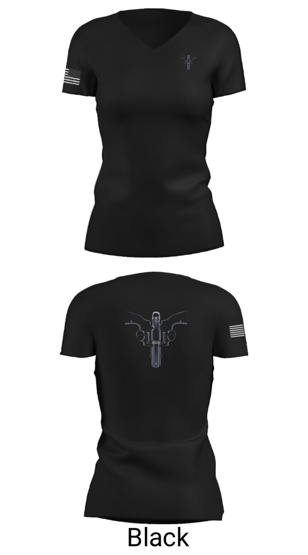 Women's Short Sleeve Vneck Shirt, Tres Amigos, Navy, Teamtime, Team time, sublimation, custom sports apparel, team uniforms, spirit wear, spiritwear, sports uniforms, custom shirts, team store, custom team store, fundraiser sports, apparel fundraiser