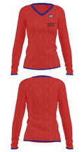 Michigan Youth Wrestling Association 93855375 Women's Long Sleeve V-neck Shirt - 34