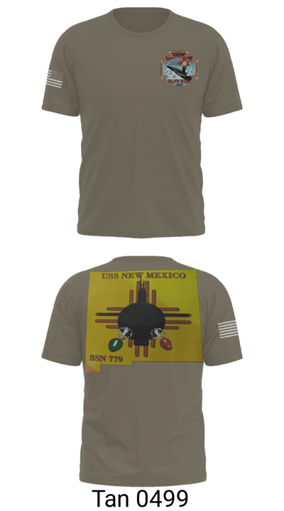 USS New Mexico 56487419 Short Sleeve Performance Shirt - 38