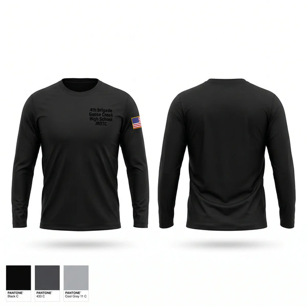 Long Sleeve Performance Shirt, 4th brigade Goose Creek High School JROTC, Bowling, Teamtime, Team time, sublimation, custom sports apparel, team uniforms, spirit wear, spiritwear, sports uniforms, custom shirts, team store, custom team store, fundraiser sports, apparel fundraiser