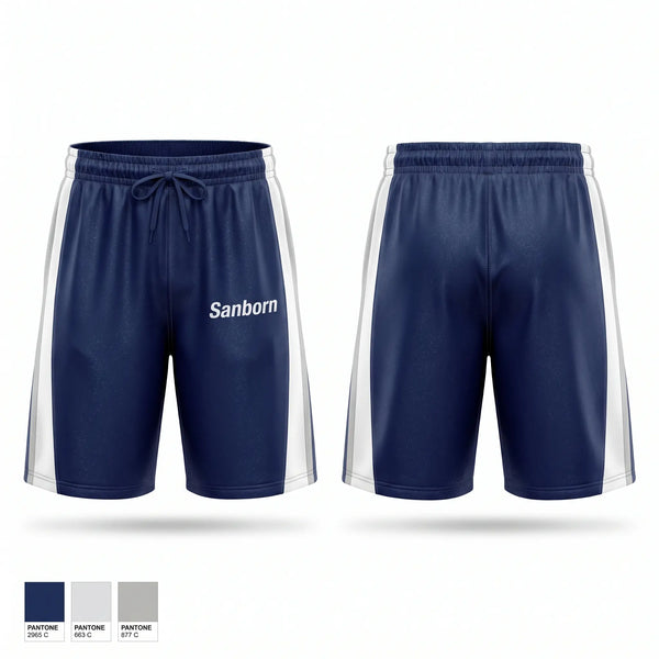 Athletic Shorts With Pockets, Sanborn, Cheer, Teamtime, Team time, sublimation, custom sports apparel, team uniforms, spirit wear, spiritwear, sports uniforms, custom shirts, team store, custom team store, fundraiser sports, apparel fundraiser
