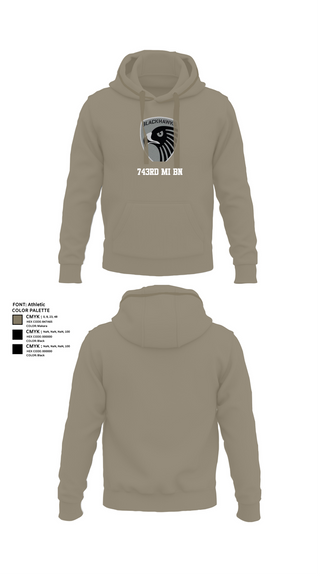 Hoodie, 743rd MI BN, , Teamtime, Team time, sublimation, custom sports apparel, team uniforms, spirit wear, spiritwear, sports uniforms, custom shirts, team store, custom team store, fundraiser sports, apparel fundraiser