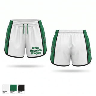 Womens Shorts, White Mountain Hoopers, Men's Basketball, Teamtime, Team time, sublimation, custom sports apparel, team uniforms, spirit wear, spiritwear, sports uniforms, custom shirts, team store, custom team store, fundraiser sports, apparel fundraiser
