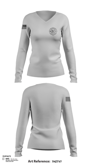 Womens Long Sleeve Vneck Shirt, Camden Photo Unit, , Teamtime, Team time, sublimation, custom sports apparel, team uniforms, spirit wear, spiritwear, sports uniforms, custom shirts, team store, custom team store, fundraiser sports, apparel fundraiser