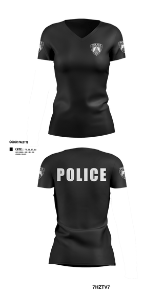 Womens Short Sleeve Vneck Shirt, New York Mills Police Department, Police, Teamtime, Team time, sublimation, custom sports apparel, team uniforms, spirit wear, spiritwear, sports uniforms, custom shirts, team store, custom team store, fundraiser sports, apparel fundraiser