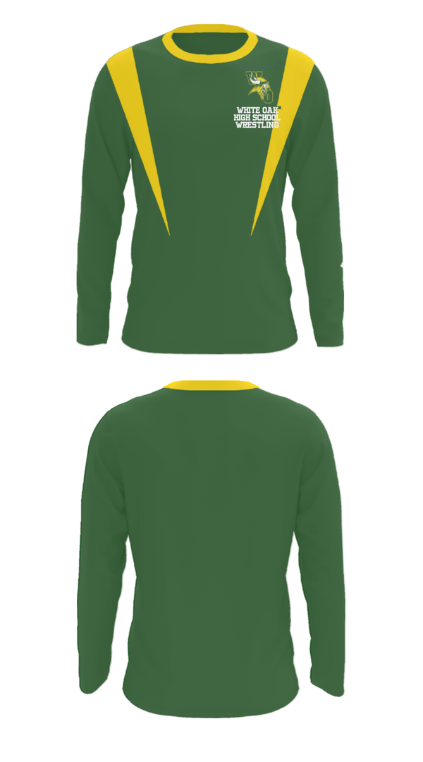 Long Sleeve Performance Shirt, White Oak High School Wrestling, Wrestling, Teamtime, Team time, sublimation, custom sports apparel, team uniforms, spirit wear, spiritwear, sports uniforms, custom shirts, team store, custom team store, fundraiser sports, apparel fundraiser