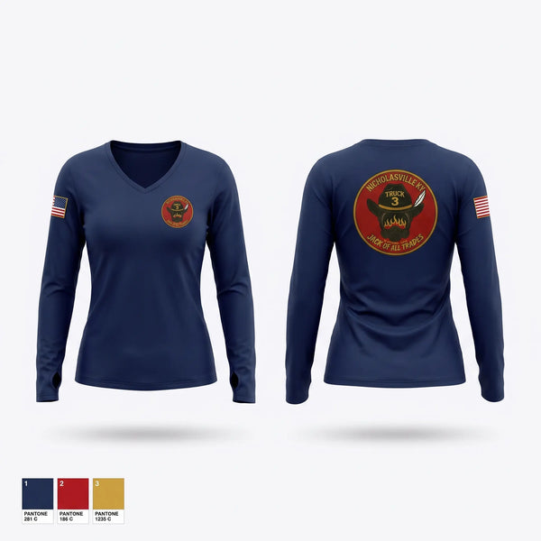 Old School Cotton Feel Shirt, Nicholasville Fire Truck 3, Fire Department, Teamtime, Team time, sublimation, custom sports apparel, team uniforms, spirit wear, spiritwear, sports uniforms, custom shirts, team store, custom team store, fundraiser sports, apparel fundraiser
