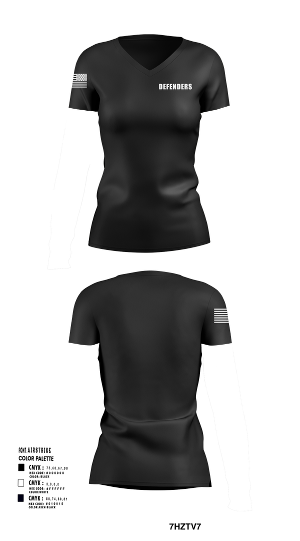Womens Short Sleeve Vneck Shirt, Defenders, , Teamtime, Team time, sublimation, custom sports apparel, team uniforms, spirit wear, spiritwear, sports uniforms, custom shirts, team store, custom team store, fundraiser sports, apparel fundraiser
