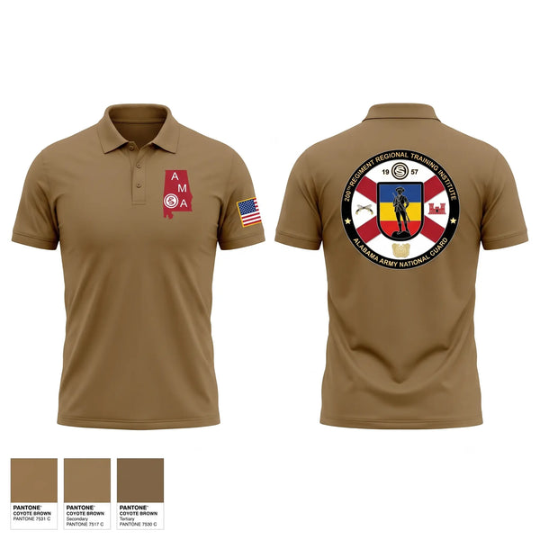 Short Sleeve Performance Polo, HQ, 200th Regiment (LDR), National Guard, Teamtime, Team time, sublimation, custom sports apparel, team uniforms, spirit wear, spiritwear, sports uniforms, custom shirts, team store, custom team store, fundraiser sports, apparel fundraiser