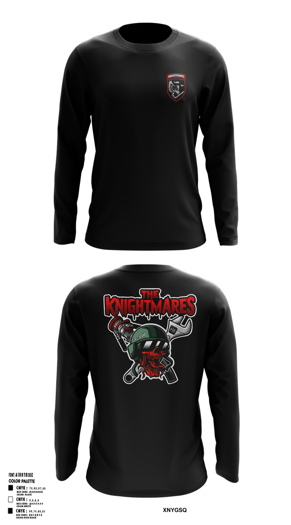 Long Sleeve Performance Shirt, 2-10 AHB Knighthawks, Spirit Store, Teamtime, Team time, sublimation, custom sports apparel, team uniforms, spirit wear, spiritwear, sports uniforms, custom shirts, team store, custom team store, fundraiser sports, apparel fundraiser