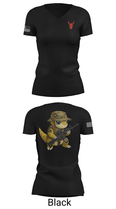 Task force Armadillo 97530409 Women's Short Sleeve V-neck Shirt - 27