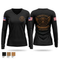 2/188 MP CO Women's Long Sleeve V-neck Shirt - 1