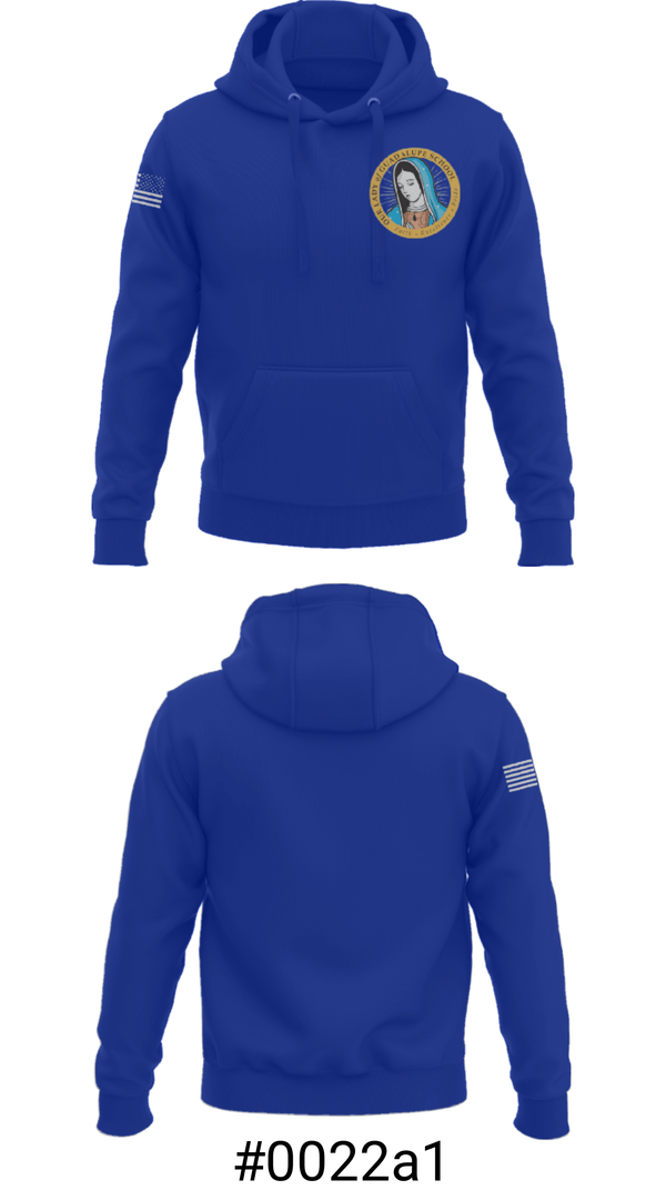 Hoodie, Our Lady Of Guadalupe School, Spirit Store, Teamtime, Team time, sublimation, custom sports apparel, team uniforms, spirit wear, spiritwear, sports uniforms, custom shirts, team store, custom team store, fundraiser sports, apparel fundraiser