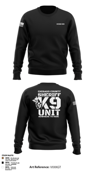 Crew Neck Sweatshirt, Chisago County K9 Unit, , Teamtime, Team time, sublimation, custom sports apparel, team uniforms, spirit wear, spiritwear, sports uniforms, custom shirts, team store, custom team store, fundraiser sports, apparel fundraiser