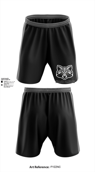 Athletic Shorts With Pockets, Trash Pandas, Baseball, Teamtime, Team time, sublimation, custom sports apparel, team uniforms, spirit wear, spiritwear, sports uniforms, custom shirts, team store, custom team store, fundraiser sports, apparel fundraiser