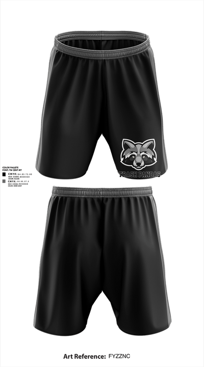 Trash Pandas 80870992 Athletic Shorts With Pockets - 1