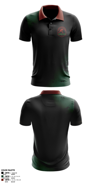 Pg Combat club 6990315 Short Sleeve Performance Polo - 1