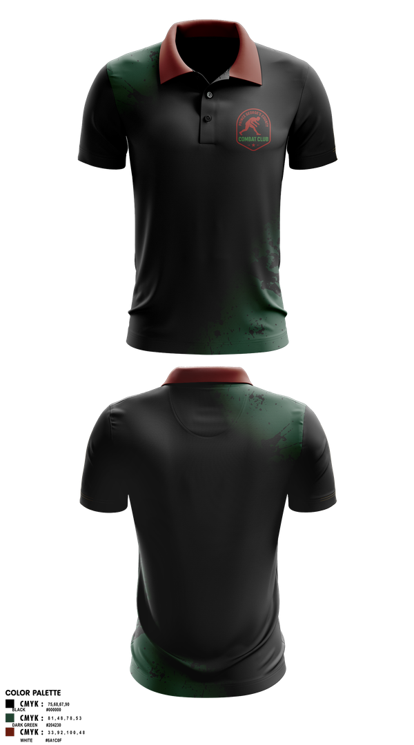 Short Sleeve Performance Polo, Pg Combat club, Wrestling, Teamtime, Team time, sublimation, custom sports apparel, team uniforms, spirit wear, spiritwear, sports uniforms, custom shirts, team store, custom team store, fundraiser sports, apparel fundraiser