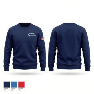 Crew Neck Sweatshirt, Sands Township, Fire Department, Teamtime, Team time, sublimation, custom sports apparel, team uniforms, spirit wear, spiritwear, sports uniforms, custom shirts, team store, custom team store, fundraiser sports, apparel fundraiser