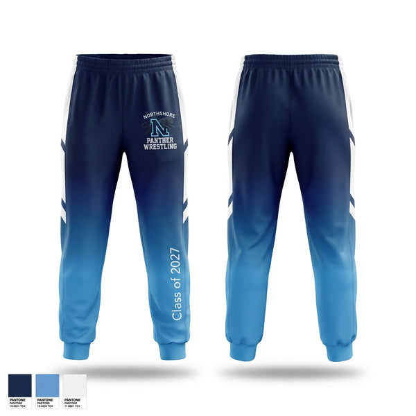 Sweatpants, Northshore Panthers, Wrestling, Teamtime, Team time, sublimation, custom sports apparel, team uniforms, spirit wear, spiritwear, sports uniforms, custom shirts, team store, custom team store, fundraiser sports, apparel fundraiser