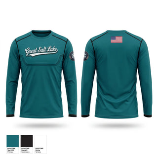 Long Sleeve Performance Shirt, Great Salt Lake Baseball, Baseball, Teamtime, Team time, sublimation, custom sports apparel, team uniforms, spirit wear, spiritwear, sports uniforms, custom shirts, team store, custom team store, fundraiser sports, apparel fundraiser