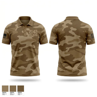 Short Sleeve Performance Polo, 2/142 FA HHB, Army, Teamtime, Team time, sublimation, custom sports apparel, team uniforms, spirit wear, spiritwear, sports uniforms, custom shirts, team store, custom team store, fundraiser sports, apparel fundraiser