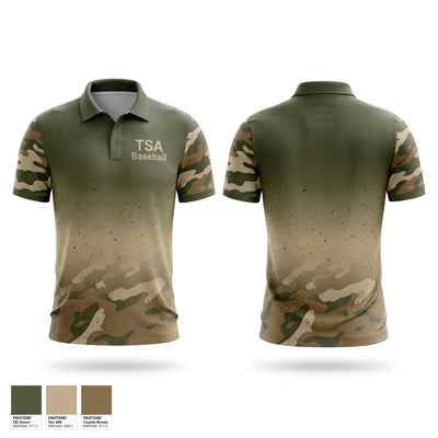 TSA Baseball Short Sleeve Performance Polo - 1