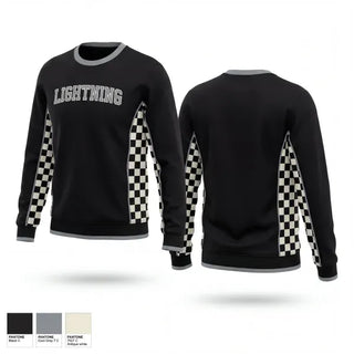 Crew Neck Sweatshirt, Lightning, Men's Basketball, Teamtime, Team time, sublimation, custom sports apparel, team uniforms, spirit wear, spiritwear, sports uniforms, custom shirts, team store, custom team store, fundraiser sports, apparel fundraiser