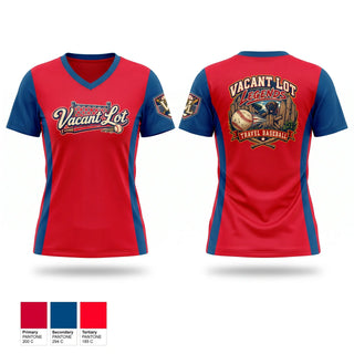 Womens Short Sleeve Vneck Shirt, TeamTime - Sports Demo, Baseball, Teamtime, Team time, sublimation, custom sports apparel, team uniforms, spirit wear, spiritwear, sports uniforms, custom shirts, team store, custom team store, fundraiser sports, apparel fundraiser