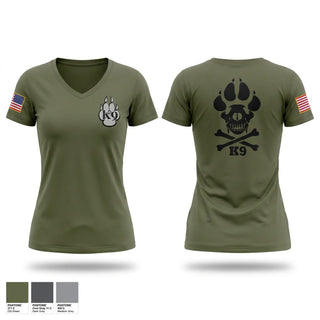 Womens Short Sleeve Vneck Shirt, Yakima Police Department K9 School, Police, Teamtime, Team time, sublimation, custom sports apparel, team uniforms, spirit wear, spiritwear, sports uniforms, custom shirts, team store, custom team store, fundraiser sports, apparel fundraiser