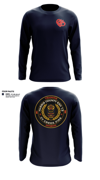 Long Sleeve Performance Shirt, Cy Creek Fire 24, Fire Department, Teamtime, Team time, sublimation, custom sports apparel, team uniforms, spirit wear, spiritwear, sports uniforms, custom shirts, team store, custom team store, fundraiser sports, apparel fundraiser