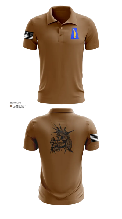 1019th Quartermaster Company 13323888 Short Sleeve Performance Polo - 20