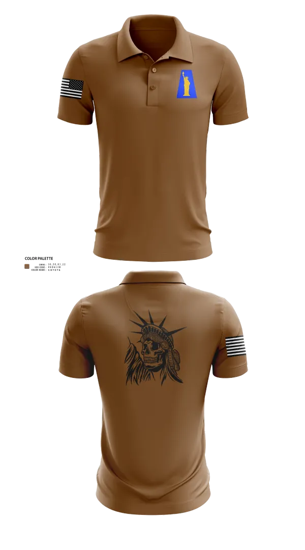 Short Sleeve Performance Polo, 1019th Quartermaster Company, , Teamtime, Team time, sublimation, custom sports apparel, team uniforms, spirit wear, spiritwear, sports uniforms, custom shirts, team store, custom team store, fundraiser sports, apparel fundraiser