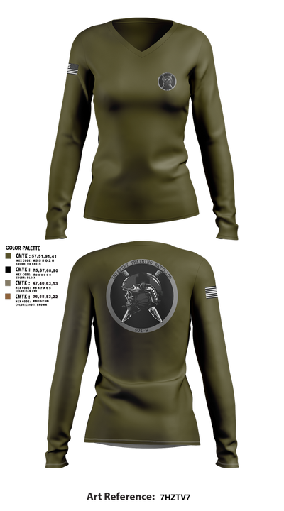 Soi west 83680791 Women's Long Sleeve V-neck Shirt - 1