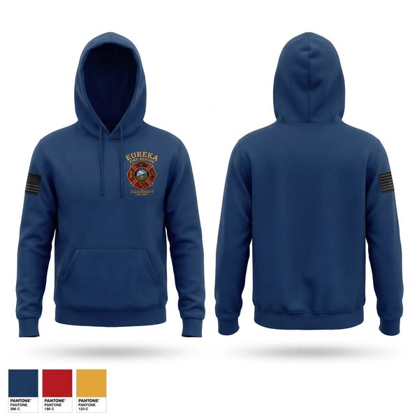 Hoodie, Eureka Fire Department, Fire Department, Teamtime, Team time, sublimation, custom sports apparel, team uniforms, spirit wear, spiritwear, sports uniforms, custom shirts, team store, custom team store, fundraiser sports, apparel fundraiser