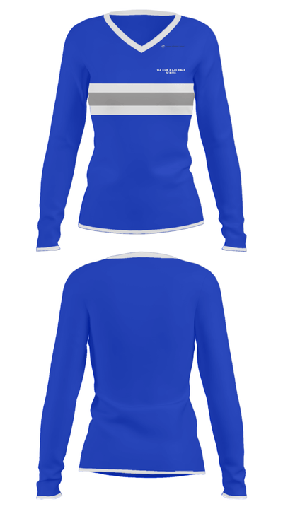 Vernon Hills High School 52857290 Women's Long Sleeve V-neck Shirt - 31